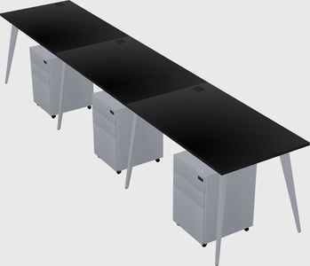 Bureau rectangulaire moderne