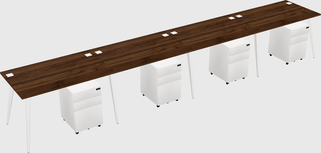 Modern rectangular office desk