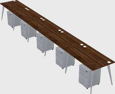 Bureau rectangulaire moderne