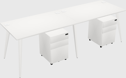 Bureau rectangulaire moderne