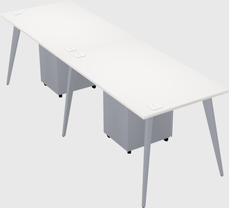 Bureau rectangulaire moderne