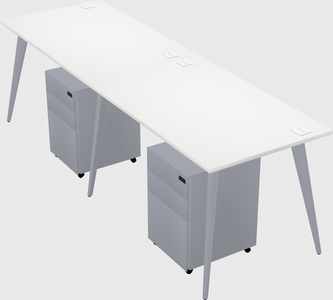 Bureau rectangulaire moderne