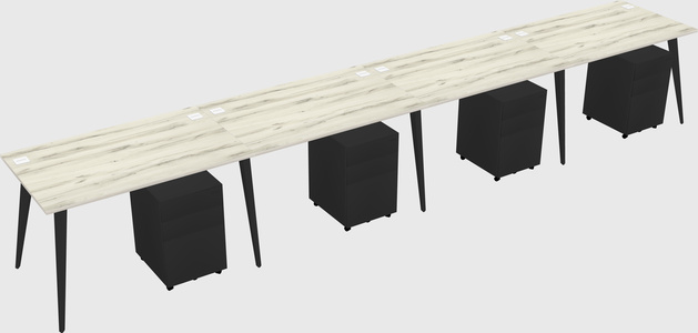 Bureau rectangulaire moderne