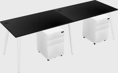 Bureau rectangulaire moderne
