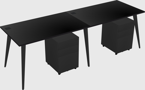 Modern rectangular office desk