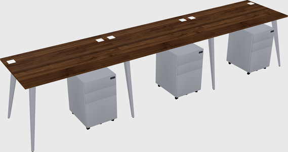 Bureau rectangulaire moderne