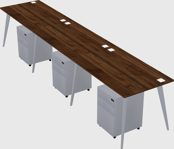 Bureau rectangulaire moderne