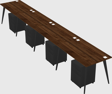 Bureau rectangulaire moderne