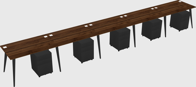 Modern rectangular office desk