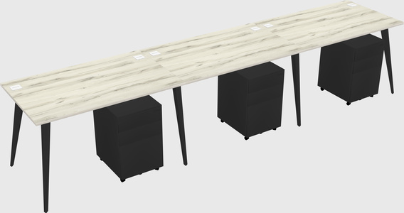 Bureau rectangulaire moderne