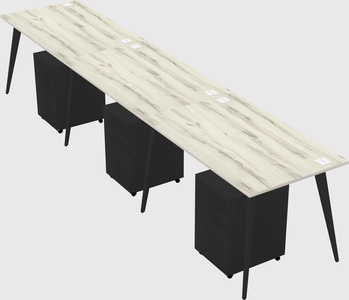 Bureau rectangulaire moderne