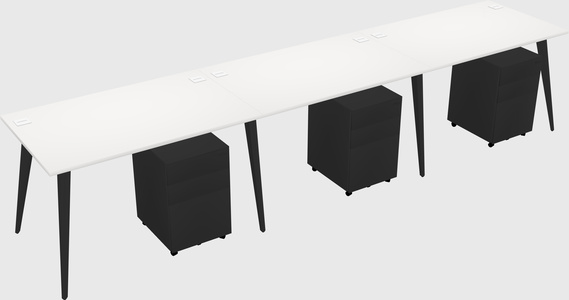Bureau rectangulaire moderne