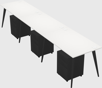 Bureau rectangulaire moderne