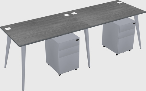 Modern rectangular office desk