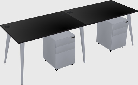 Modern rectangular office desk