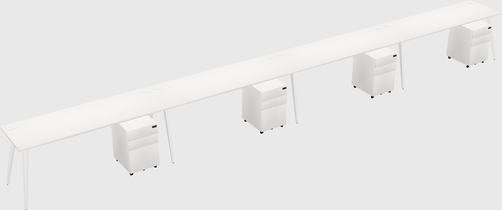 Bureau rectangulaire moderne