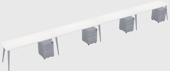 Modern rectangular office desk