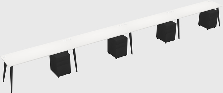 Bureau rectangulaire moderne