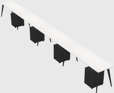 Bureau rectangulaire moderne