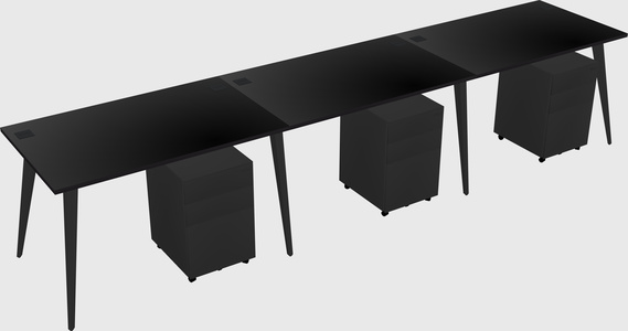 Bureau rectangulaire moderne