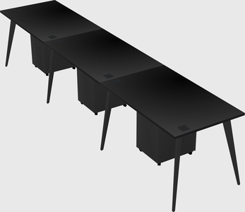 Bureau rectangulaire moderne