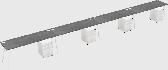 Bureau rectangulaire moderne