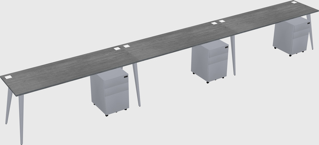 Bureau rectangulaire moderne