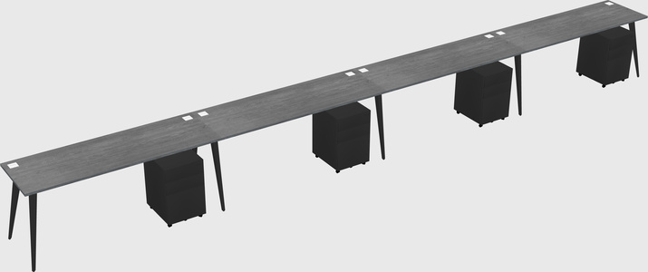 Bureau rectangulaire moderne