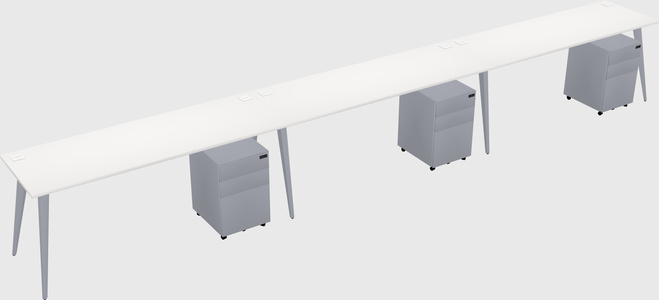Bureau rectangulaire moderne