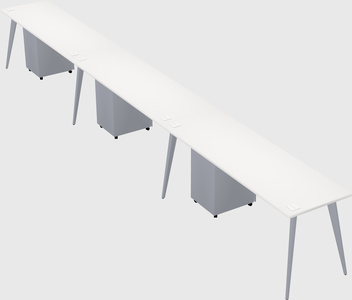 Bureau rectangulaire moderne