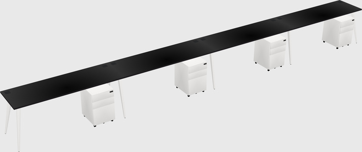 Modern rectangular office desk
