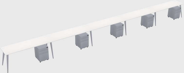 Modern rectangular office desk