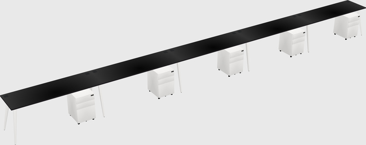 Modern rectangular office desk