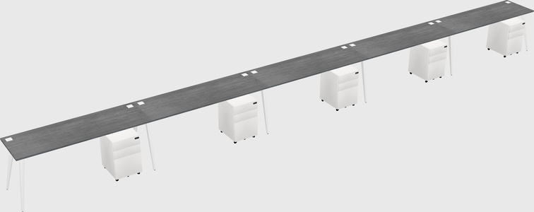 Modern rectangular office desk