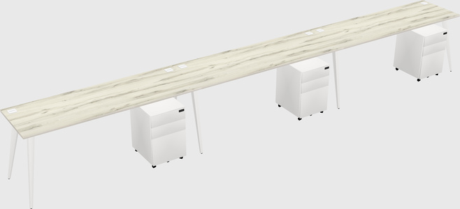 Bureau rectangulaire moderne