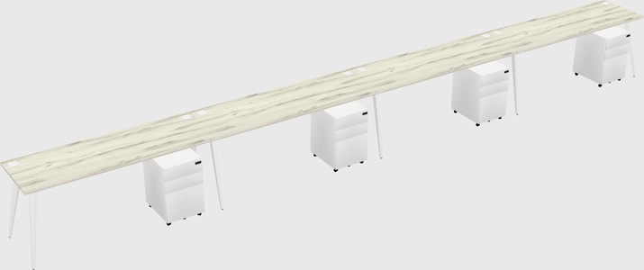 Modern rectangular office desk