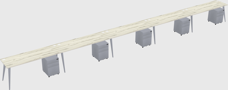 Modern rectangular office desk