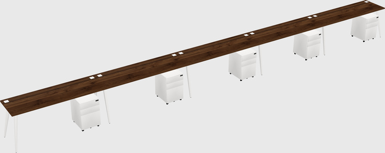 Modern rectangular office desk