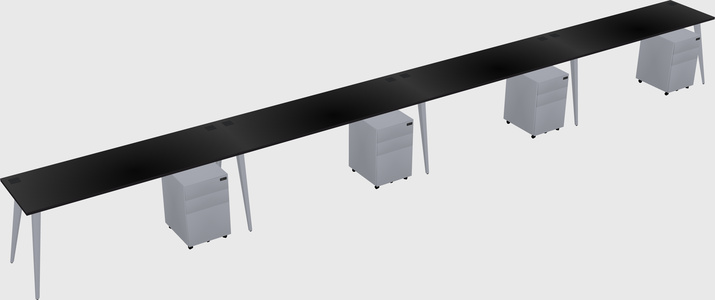 Modern rectangular office desk