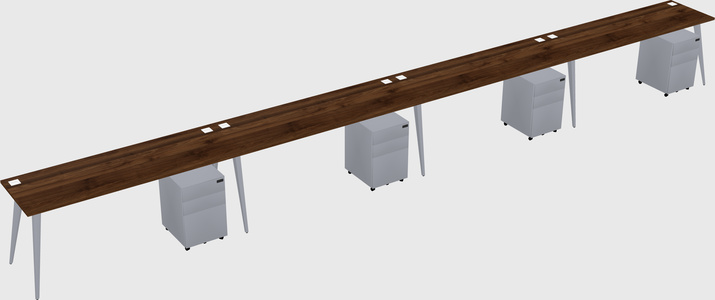 Bureau rectangulaire moderne