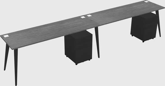 Bureau rectangulaire moderne