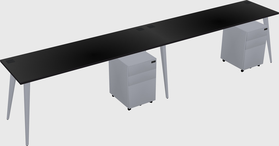 Modern rectangular office desk
