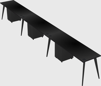 Bureau rectangulaire moderne