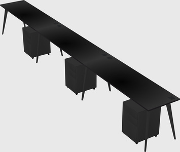 Bureau rectangulaire moderne