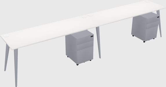 Bureau rectangulaire moderne