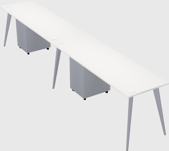 Bureau rectangulaire moderne