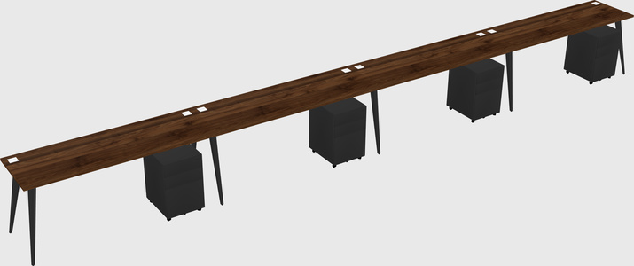 Modern rectangular office desk