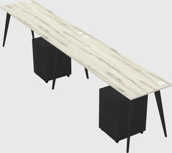 Bureau rectangulaire moderne