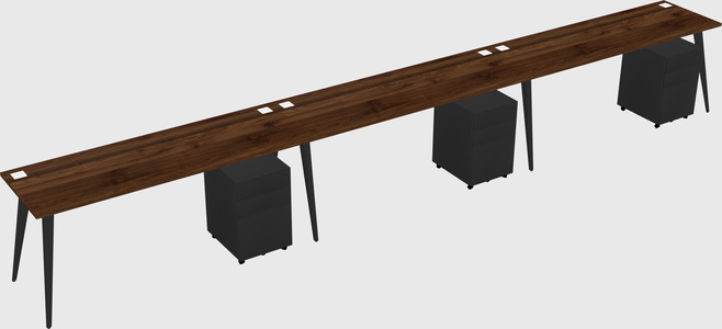 Modern rectangular office desk
