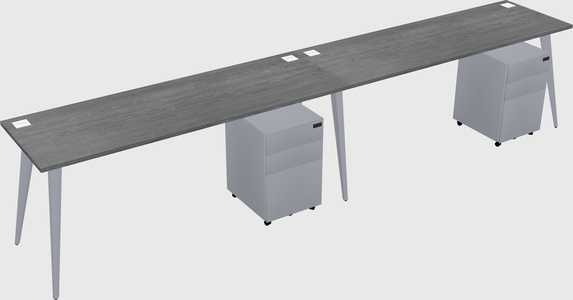 Bureau rectangulaire moderne